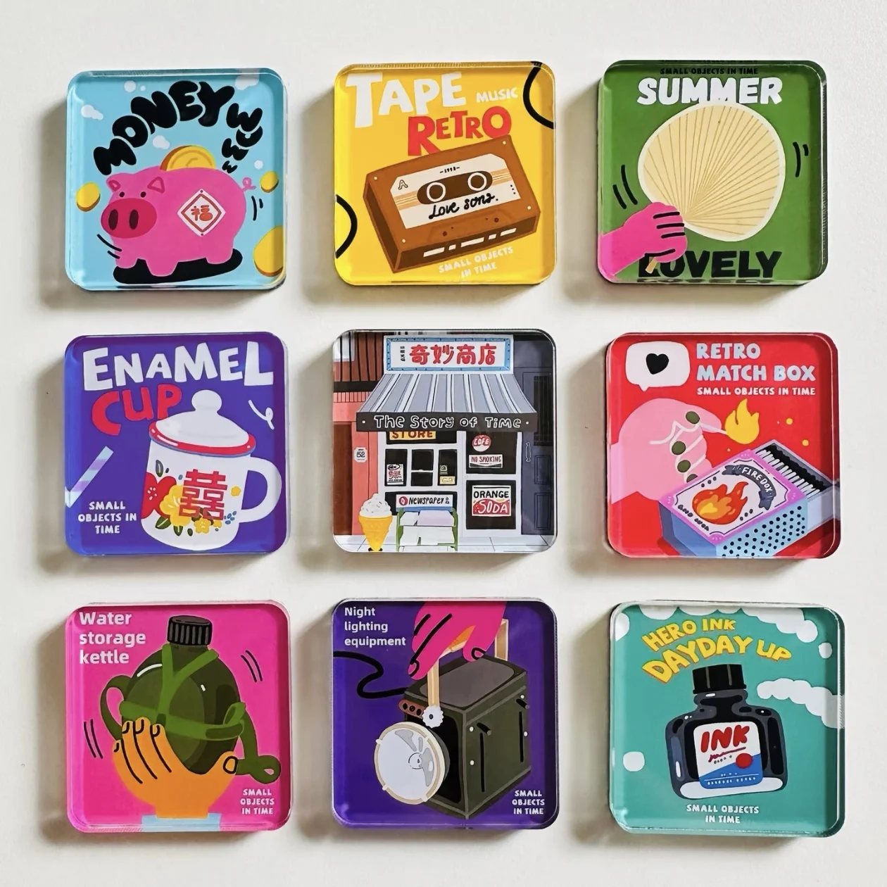 Kids DIY Fridge Magnet Making Kit Self Adhesive 3mm Acrylic Craft Blanks 3 Shapes Clear Magnet with Soft Magnetic Sheet Fun Easy