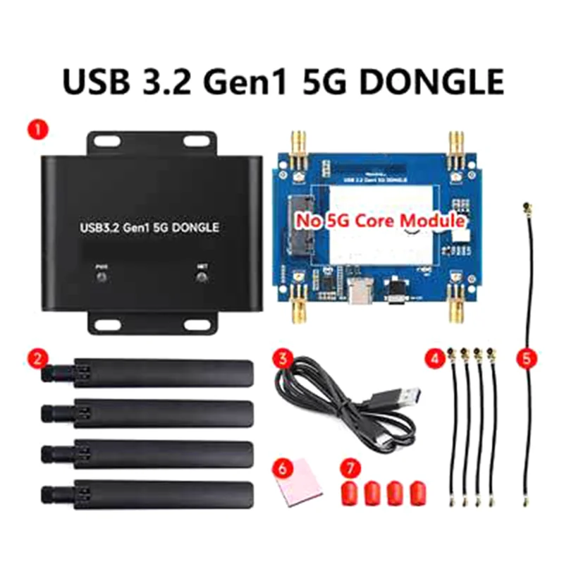 AT82-For SIM8202/For SIM8262 RM520/RM530 Compatible 5G M. 2 Key B USB Adapter Dongle Module- USB 3.2 To M. 2
