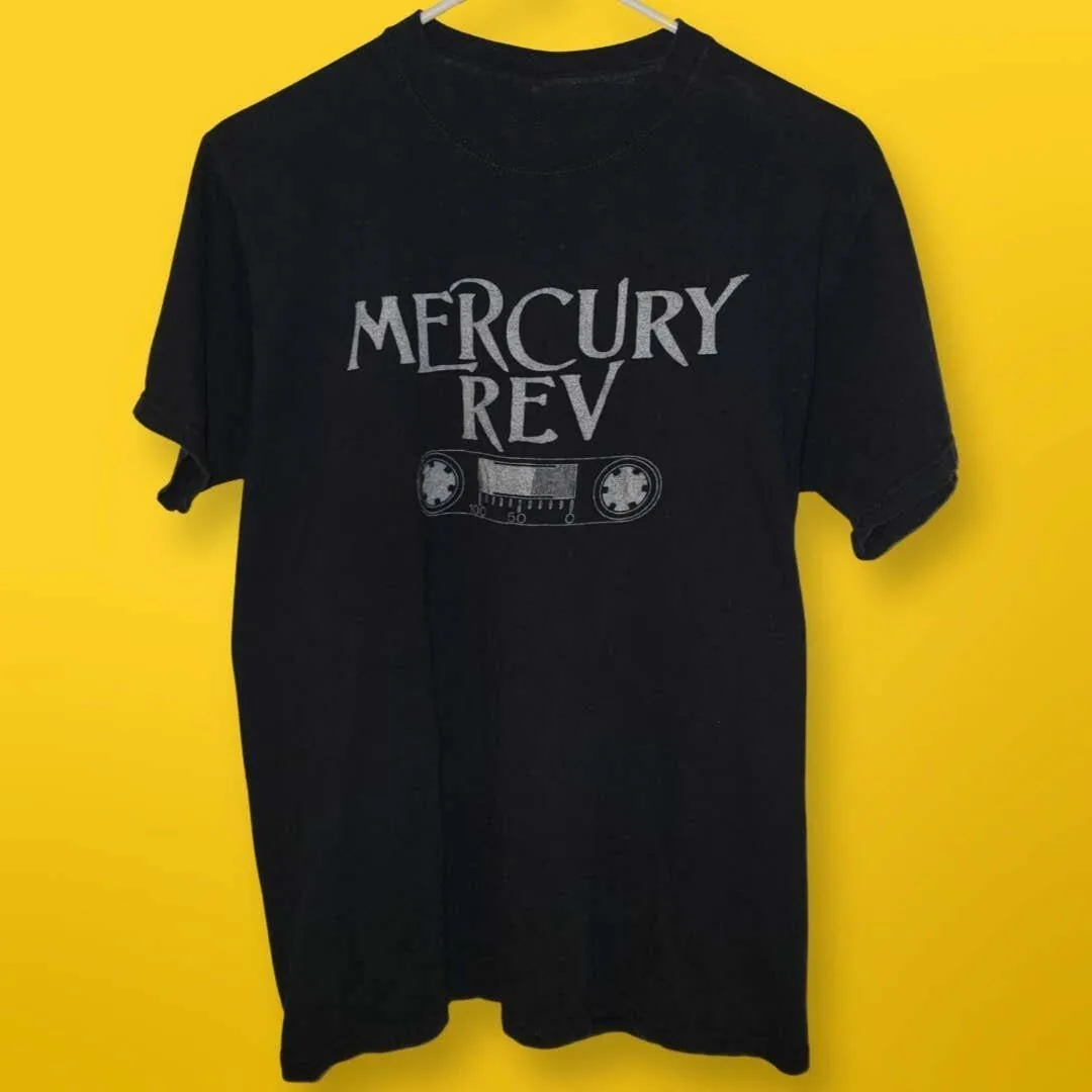 

Футболка из плотного хлопка с логотипом Mercury Rev Band, полноразмерная для взрослых PP1688
