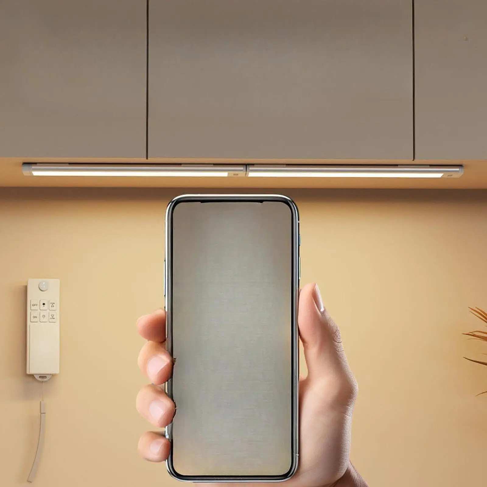 キャビネット下ライト-1500mah-バッテリー-クローゼット照明-廊下の引き出し階段用