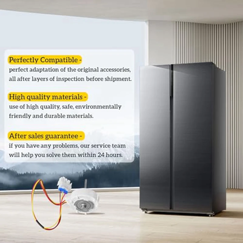 1 szt. Silnik wentylatora parownika 809069201 AP6041795 Metal do Frigidaire, Kenmore, Electrolux DGHD2361, 253.70342 4456990, PS11775846