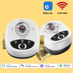 EWelink-Válvula de agua con Wifi, temporizador inteligente, apagado abierto, válvula de bola automatizada, Control remoto inteligente, compatible con Alexa y Google Home