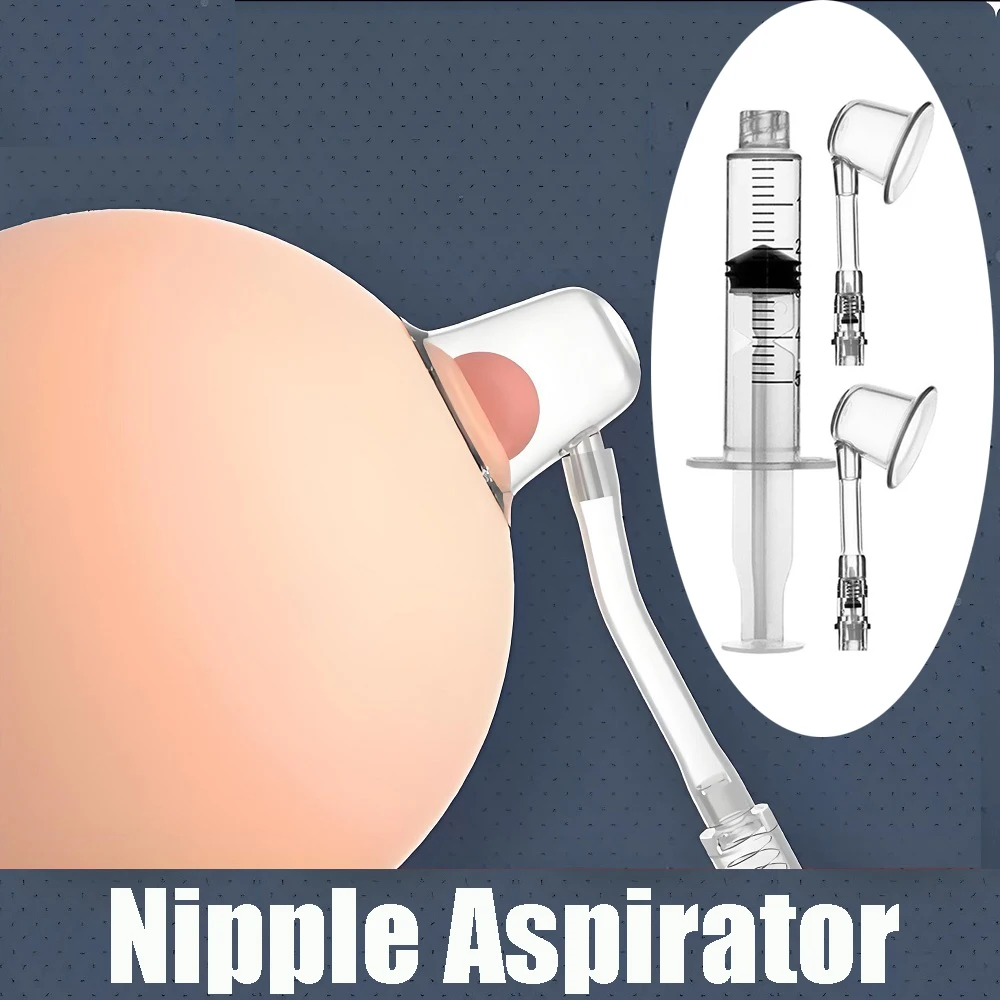 Nipple Aspirator Puller Shaper Feeding Sucking for Flat Inverted Nipples Treatment Redress Correction Niplette Attractor