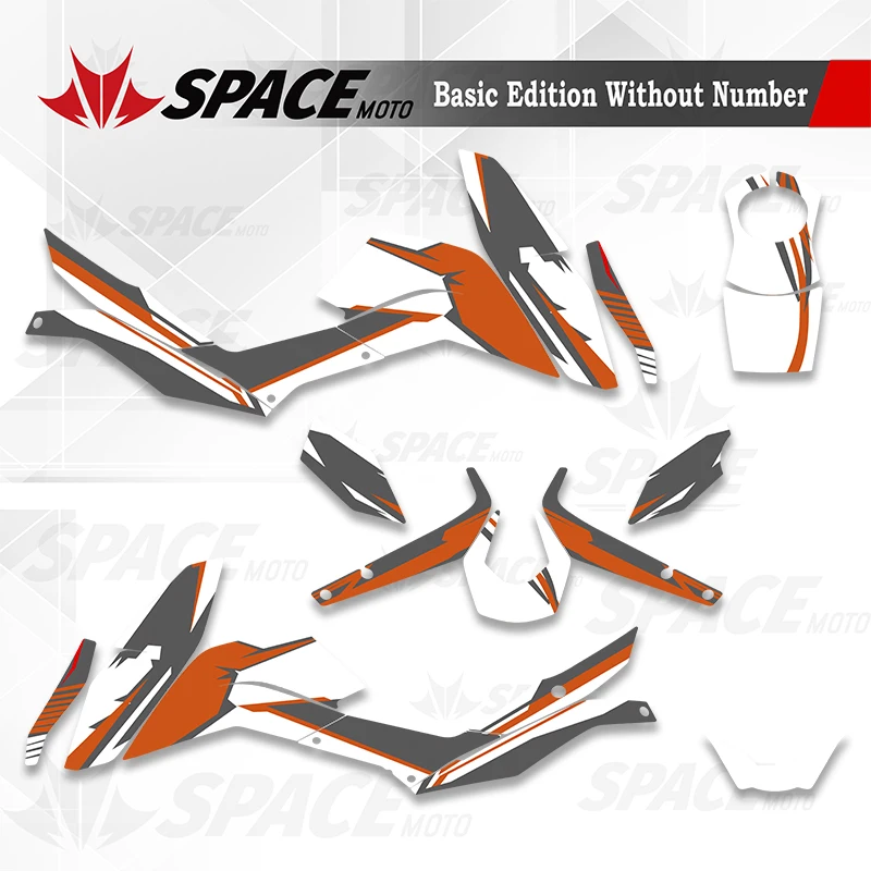 SPACE For KTM 11-16 DUKE 125 200 390 Motorcycle Graphics Decals Stickers Kits Number Name Custom