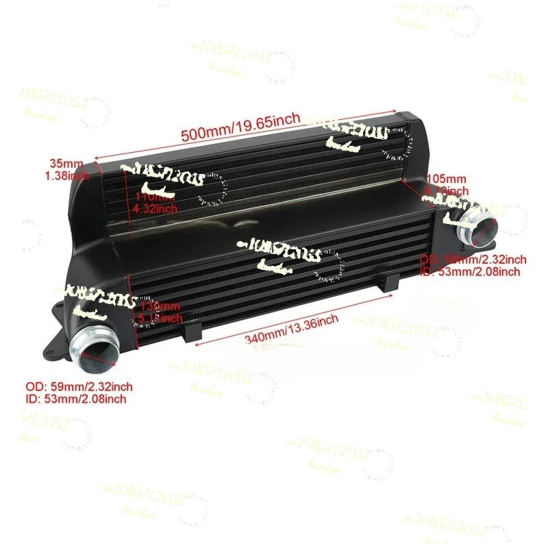 apply toBMW E60 E61 525D 530D 535D 635D E63/E64 Intercooler 2003-2010
