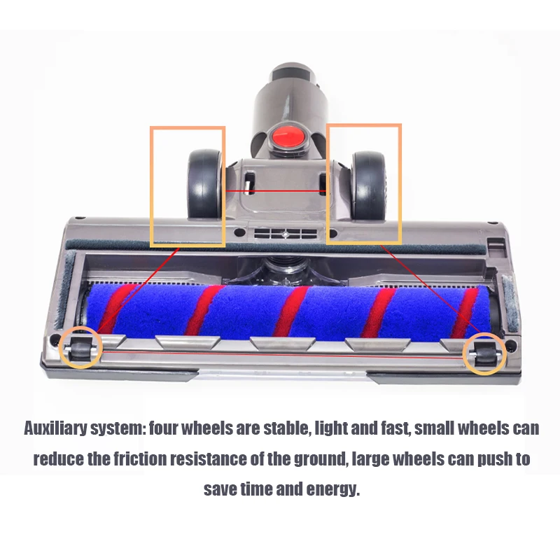 Cordless Roller Brush Head Cleaner, Substituição da parte da escova de cabeça, Aspiradores Peças, Vara, Dyson V7, V8, V10, V11, V15
