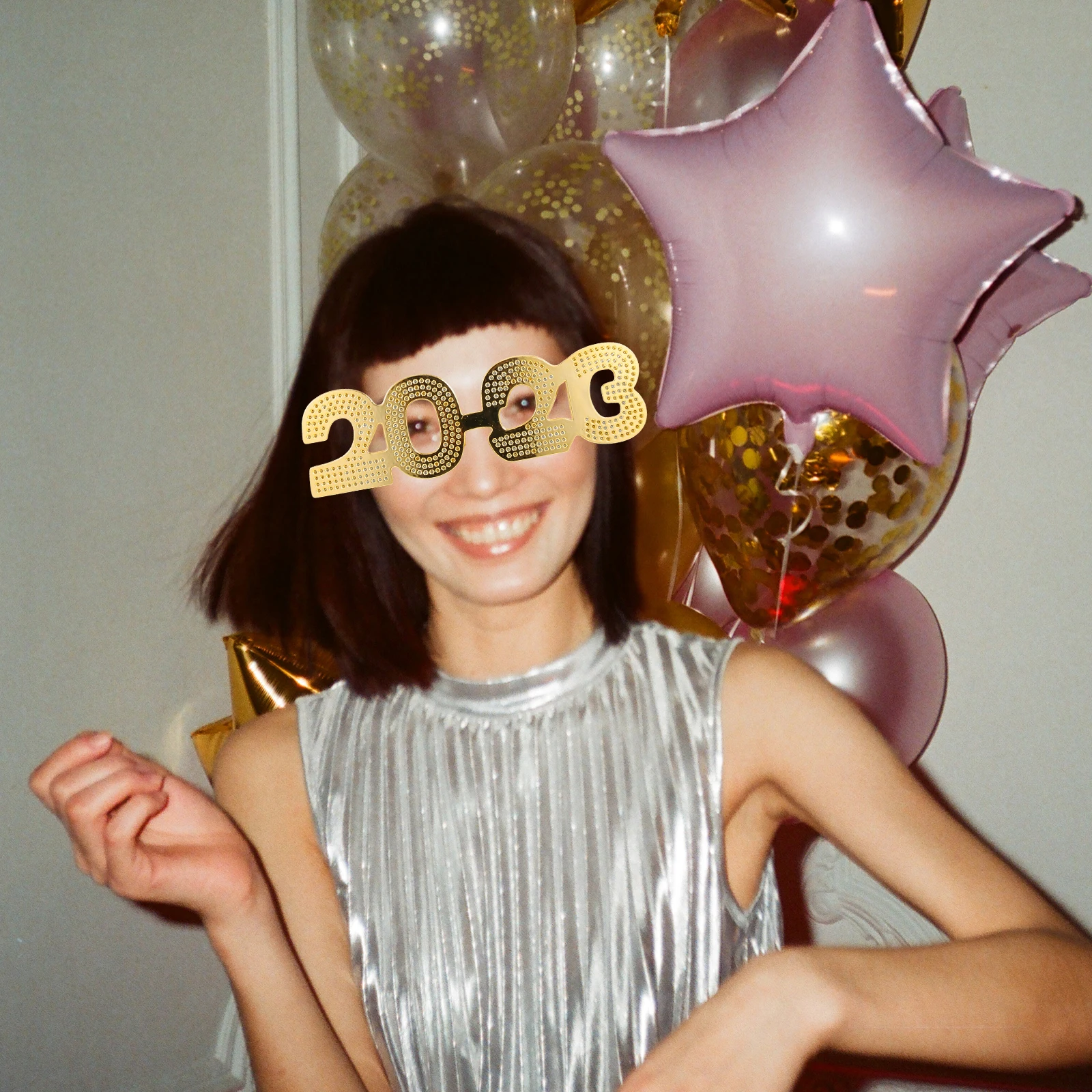 

Straight Plate Glasses PC Material Novel Design Bright Stylish Party Eyewear Photo Props Clothing Decoration Child