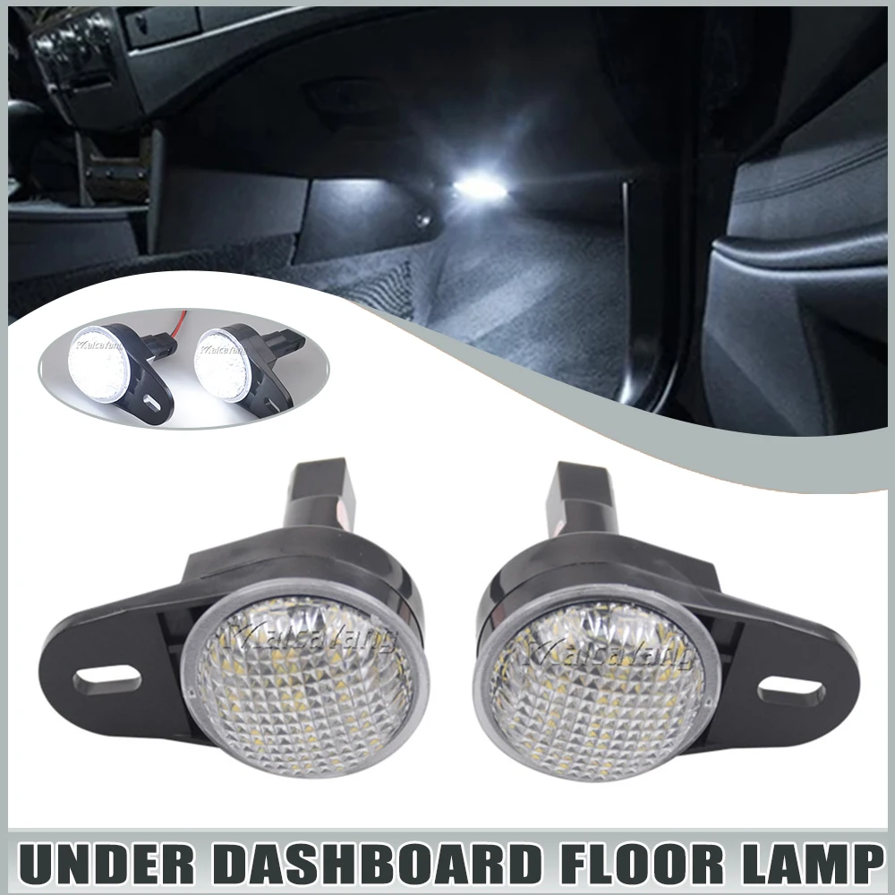 Fits For Dodge Ram Durango Nitro For Jeep Wrangler Grand Cherokee Commander Liberty LED Under Dash Courtesy Footwell Light