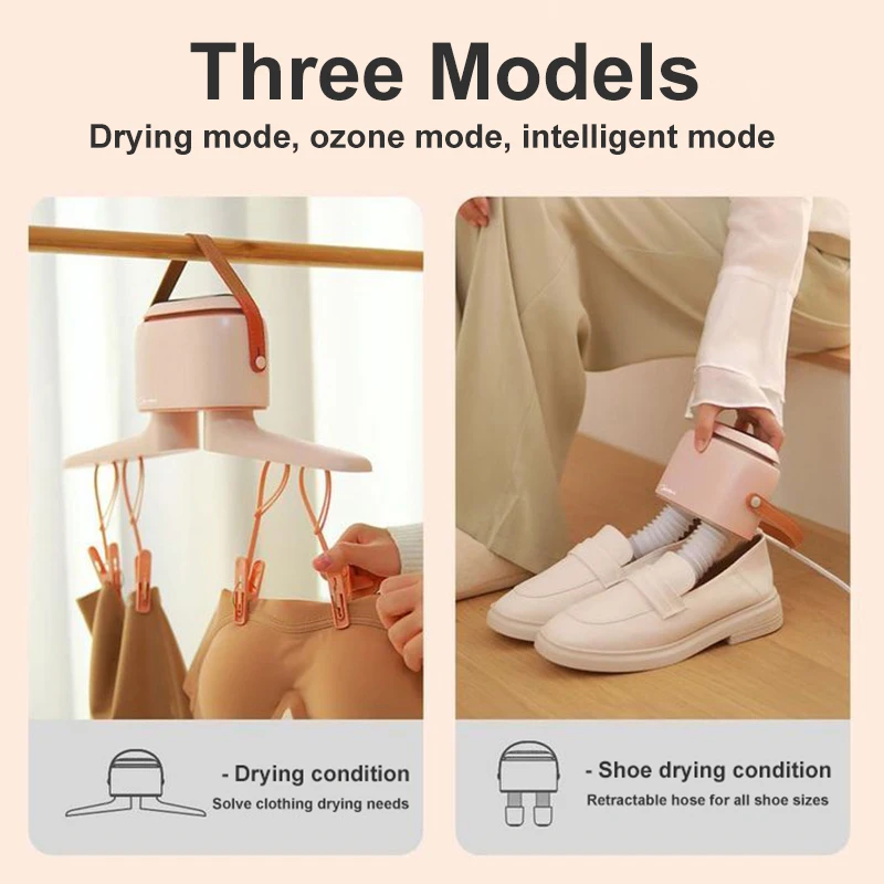 Midea Foldable Colthes Dryer Home Travel Use Hanging Multifunction Cloth Drying Machine Timing Function Waterproof Fast Drying