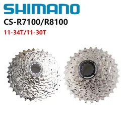 Кассета Shimano 105 R7100 ULTEGRA R8100, кассета для велосипеда 12s, кассета для дорожного велосипеда Di2 Groupset 11-30T/11-34T, оригинальная фотодеталь