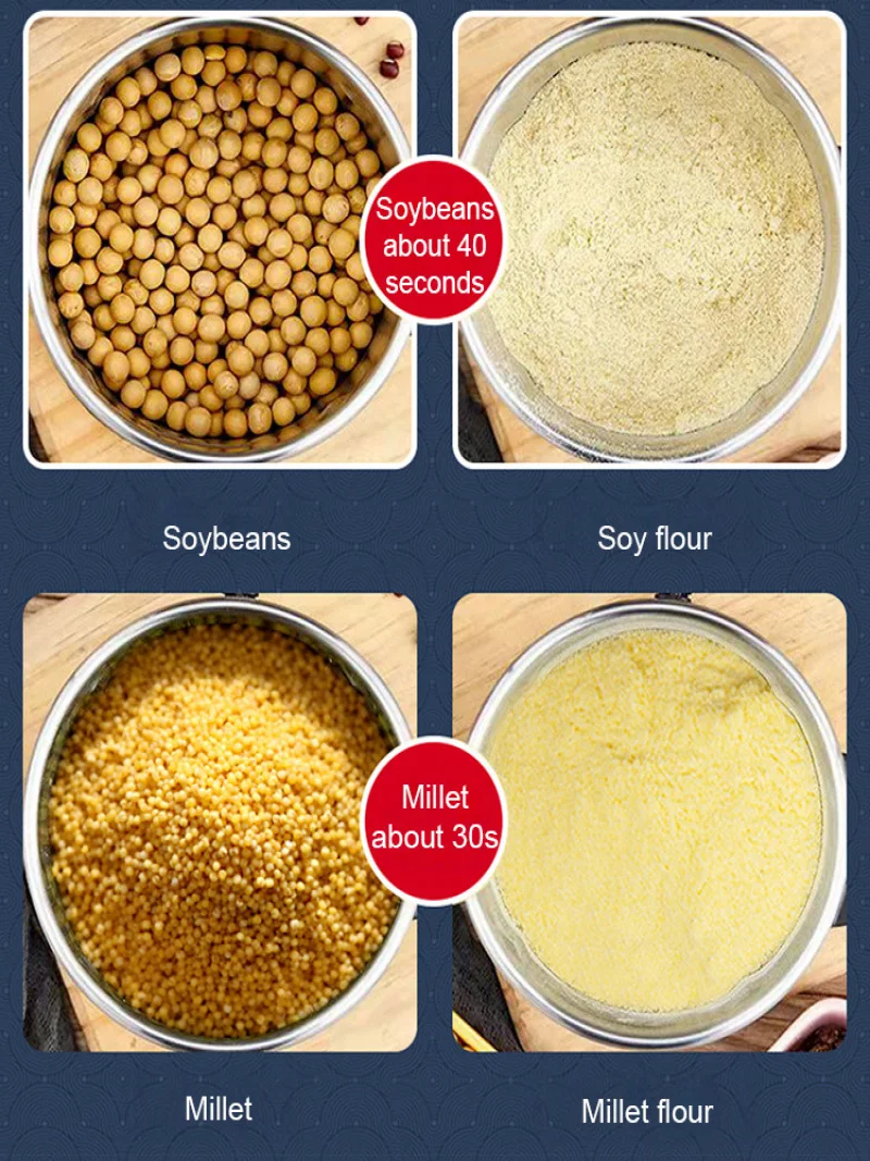 Molinillo multifuncional para suplemento alimenticio, máquina de molienda esencial para Cocina