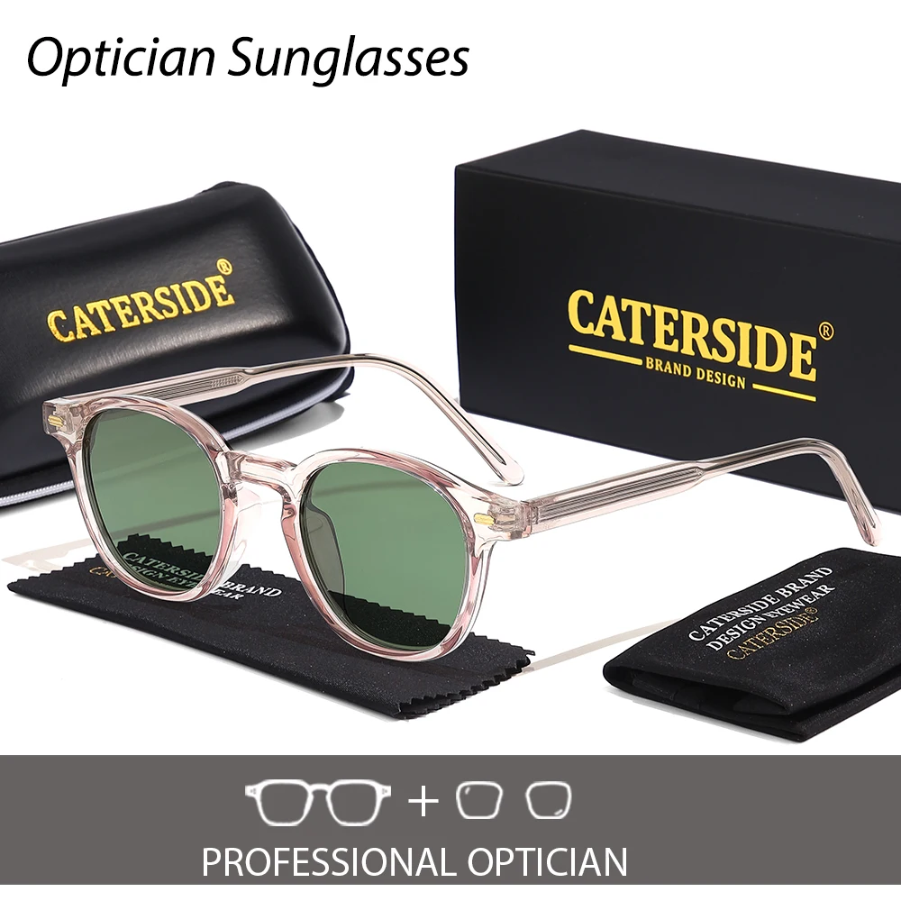 

CATERSIDE круглые оптические солнцезащитные очки мужские Tr оправа индивидуальные солнцезащитные очки по рецепту женские ретро очки для вождения и рыбалки в стиле панк