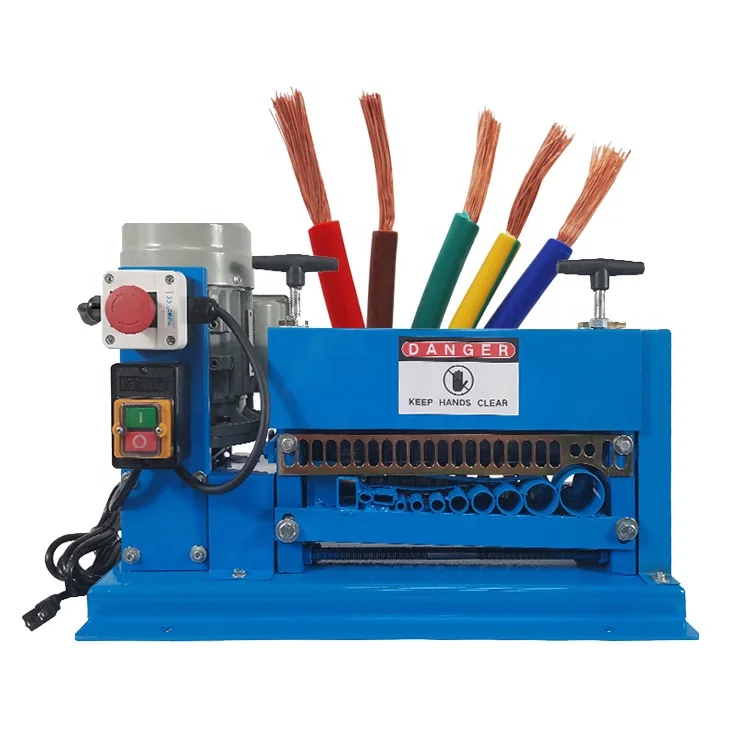 

Low Power 370 W 25-30 M/min Cable Stripping Peeling Machine For Scrap Copper Wire Cutter