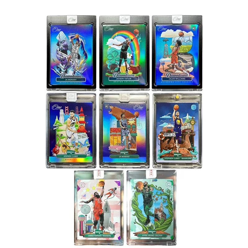 

Panini Downtown Stephen Curry Jamorant James Harden Kyrie Irving Diy Домашняя коллекция коллекционных карточек Nba Basketball Star
