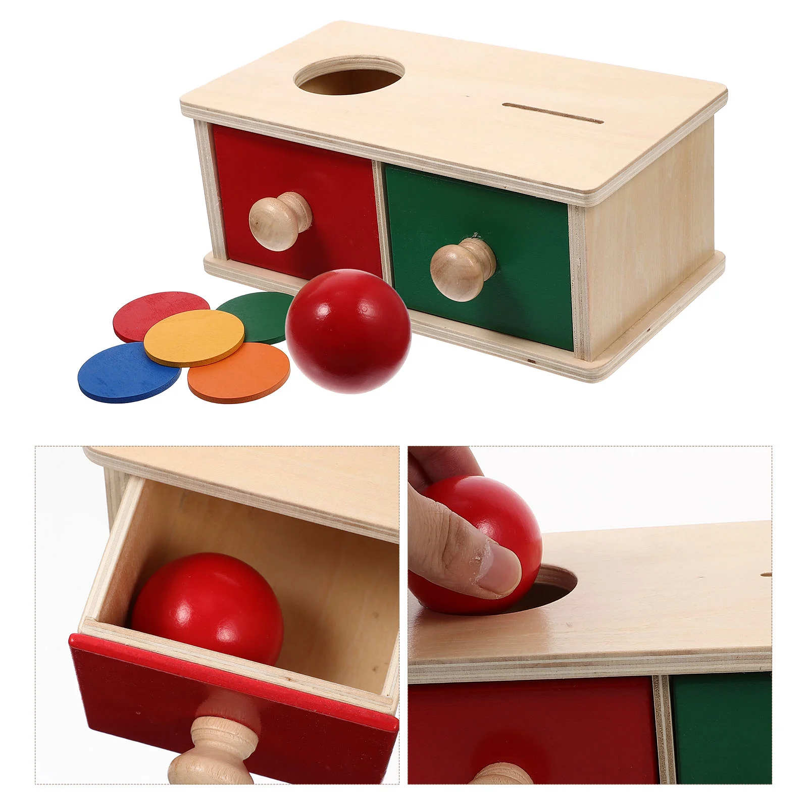 Spielzeug Montessori Lehrmittel Münze Baby Kinderspielzeug Kinder Kognitive Puzzle Form Holz Kleinkind Lernspielzeug