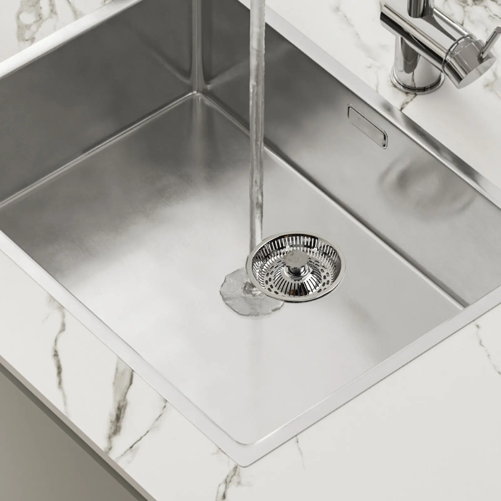 Kitchen Sink with Innovative ABS Drain Strainer Adjustable Design for Effective Management and  Kitchen Sink with