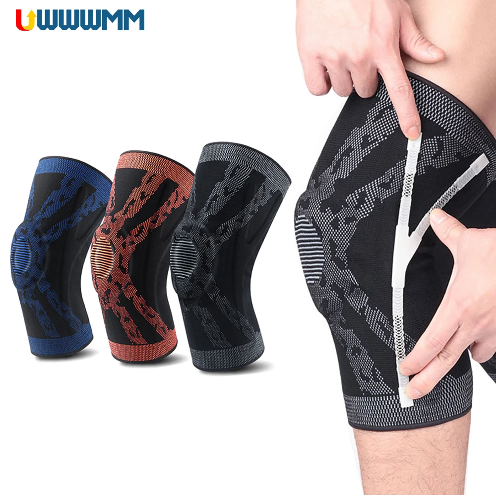 1Pcs Compression Knee Brace with Side Stabilizer Women Men Runner Knee Support Arthritis Pain Meniscus Knee Sleeve Protection