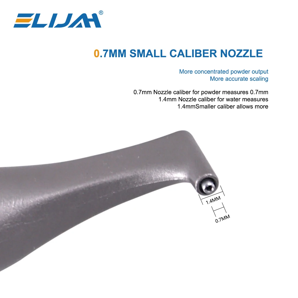 

SYJH Dental Muted Sandblasting Gun 360° Rotation Suitable for Oral Hygiene Air Powered Tooth Polishing System Dentist Tool