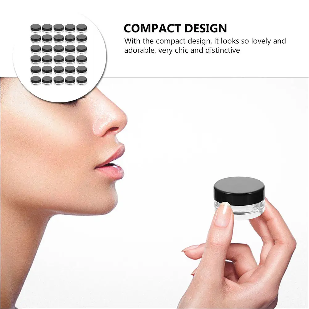 

Набор из 55 многоразовых герметичных баночек для крема для лица, лосьона, бальзама для губ, масла – для путешествий и порционной упаковки