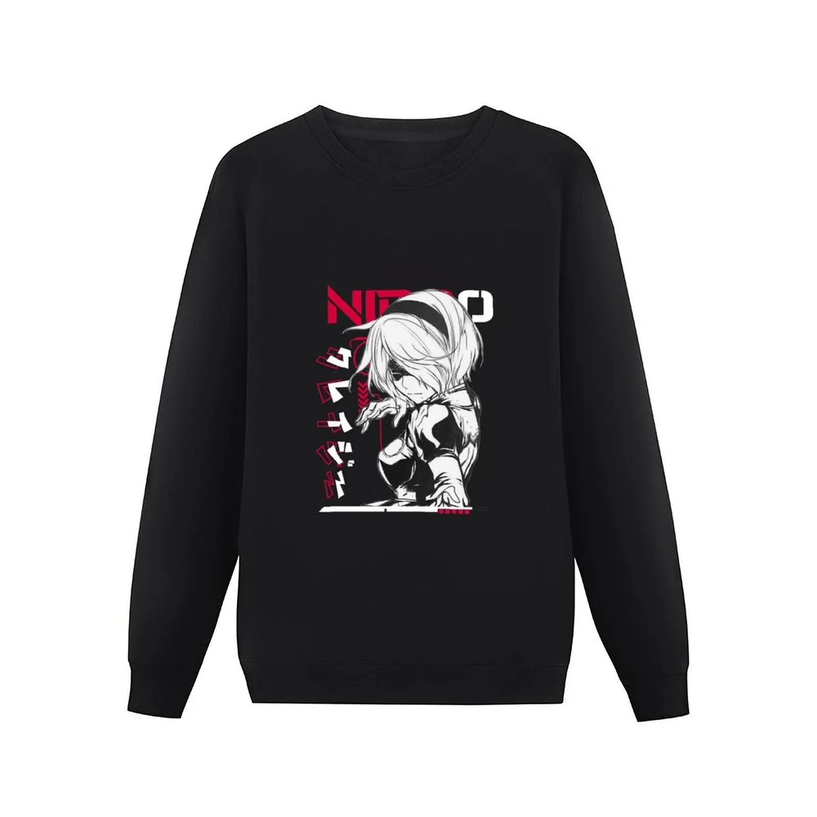 2B nier mask Pullover Hoodie mens clothing tracksuit oversize sweatshirts