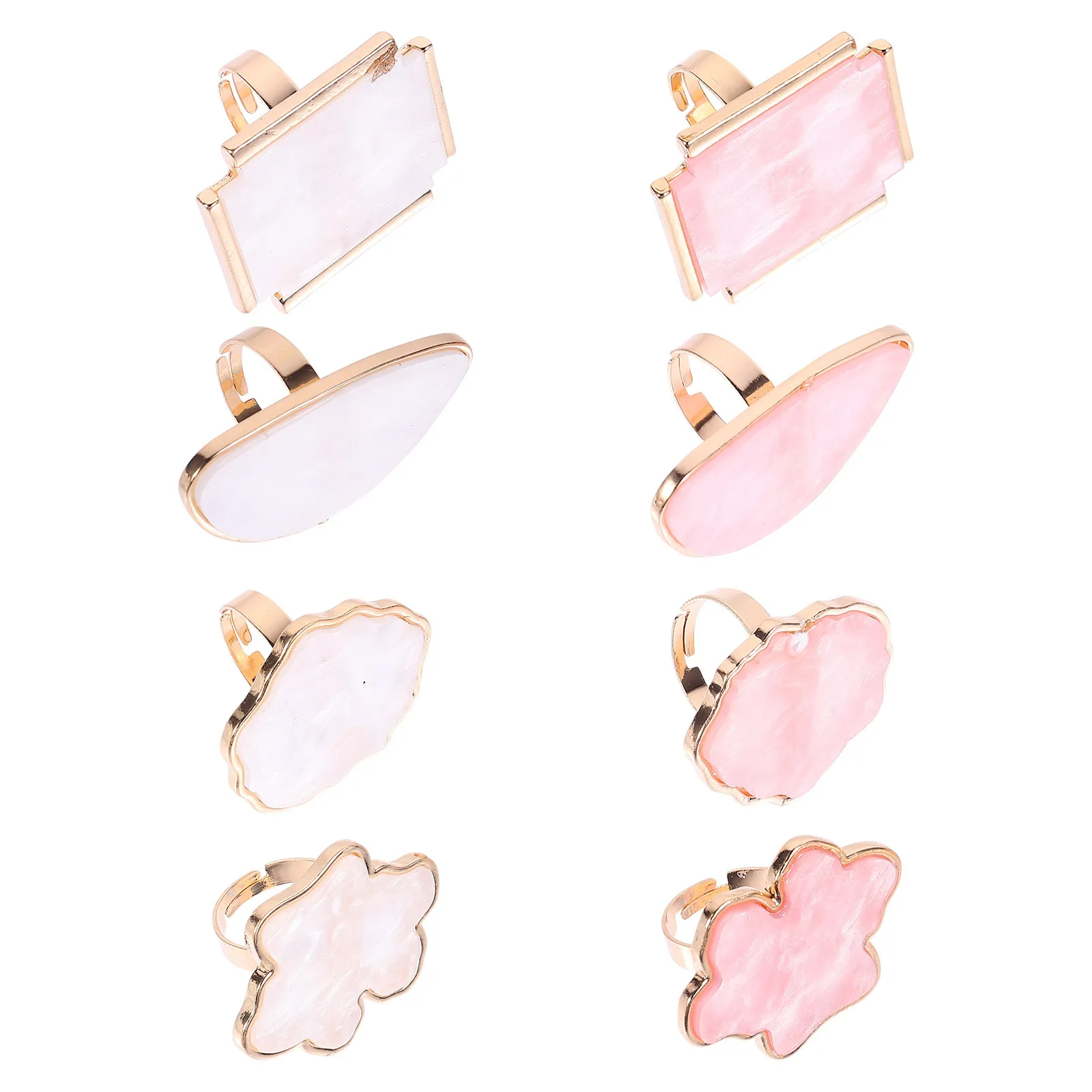 

Набор из 8 легких палитр для смешивания цветов из смолы, стандартного размера, для маникюра и демонстрации в салонах красоты