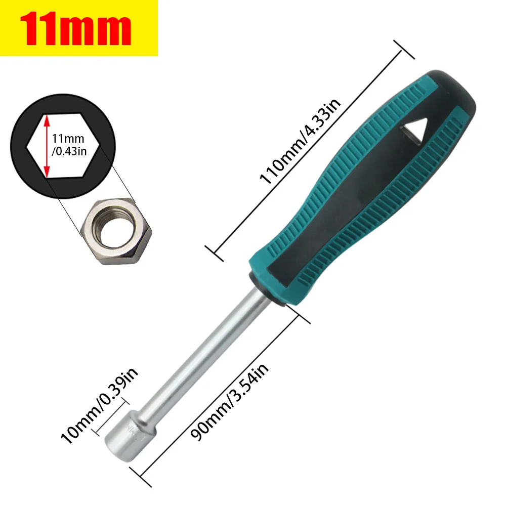 Professionelle manuelle Steckschlüssel, erhältlich in den Größen 4mm/5mm/5,5mm/6mm/7mm/8mm/10mm/11mm/12mm/13mm. – Detail 13