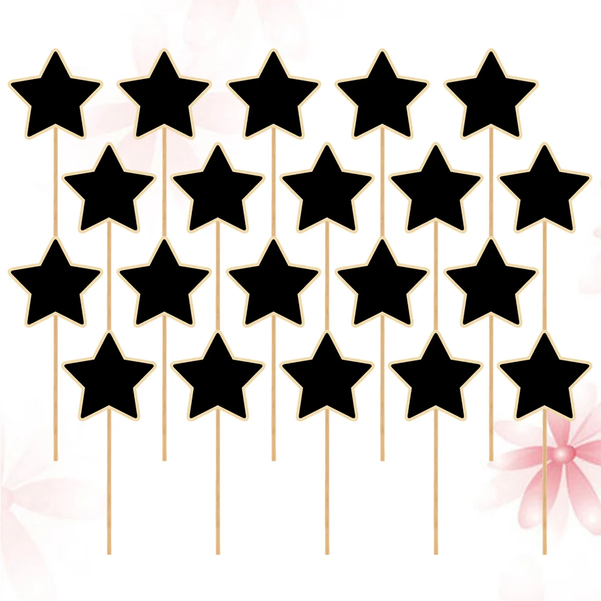 

20pcs Wooden Mini Chalkboard Toppers Light Weight Garden Flower Labels Christmas Wedding Decoration Message Board