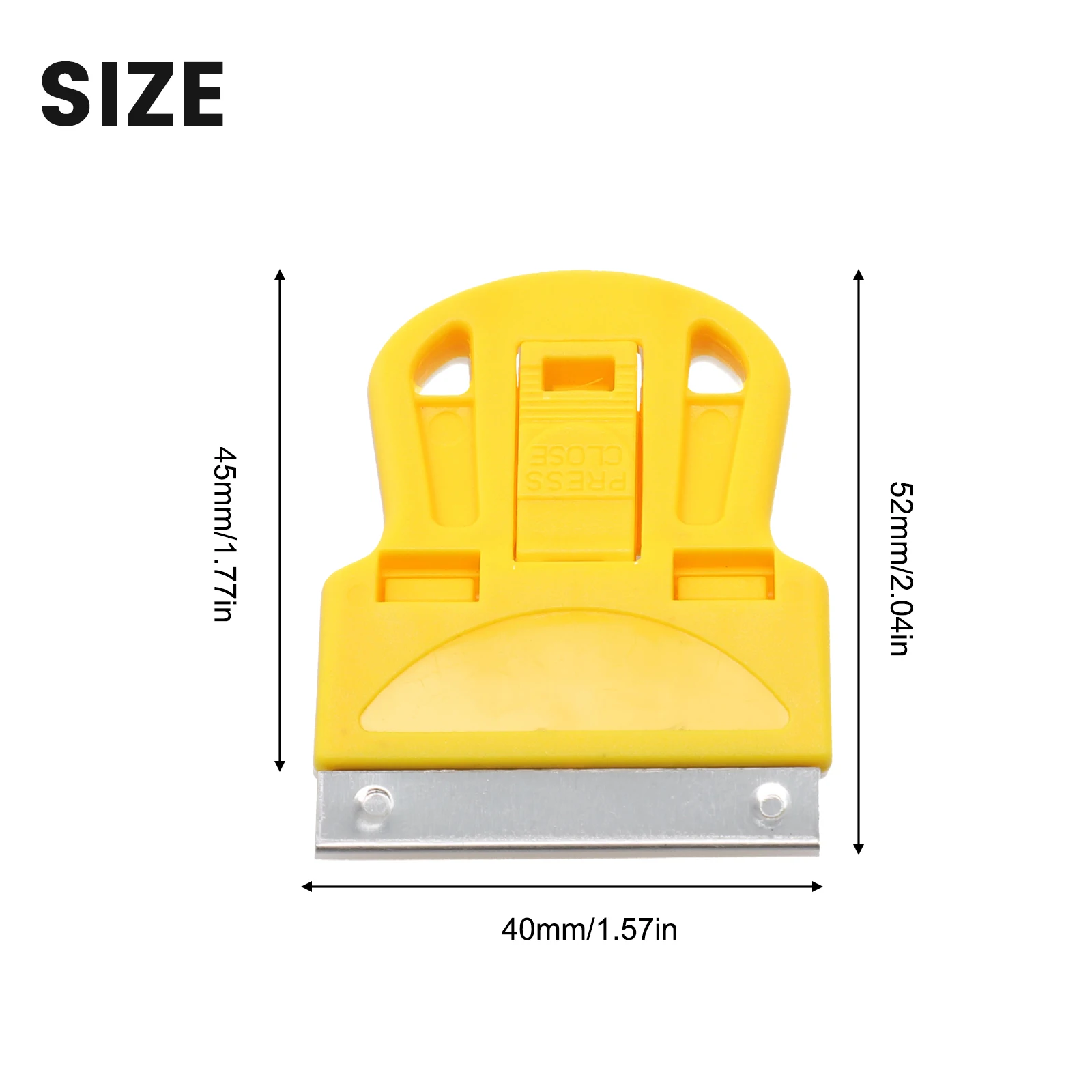 1pc Metal Plastic Scraper Blade Tool Label Clean Glue Remover Window Glass Clean Scraper Car Wrap Sticker Squeegee