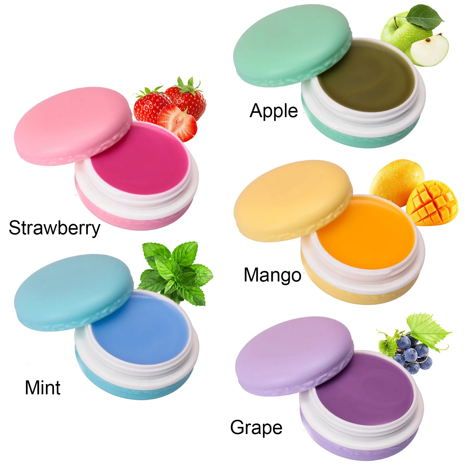 Single Macaron Lip Balm Custom Logo Long Lasting Moisturizing Repairing Hydrating Private Label Makeup Wholesale Cruelty Free