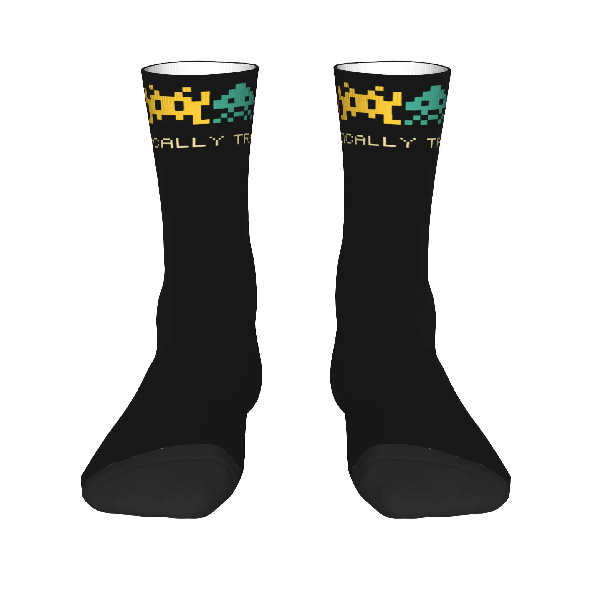 Video Arcade Gamer Alien Socks Space Invaders Design Stockings Non Slip Couple Socks Warm Soft Winter Outdoor Sports Socks
