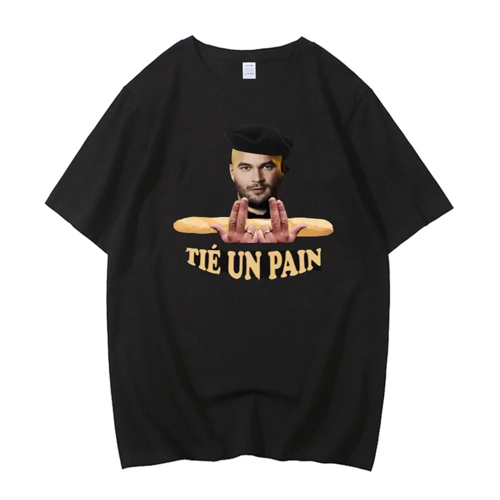 2026 New in Rapper Jul Tié Un Pain Graphics Short Sleeve T-shirts Unisex Vintage T Shirt Men Women High Quality Cotton Tops