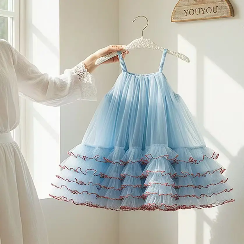 Baby Girl Dress Summer Toddler Kids Dress Baby Tutu Dresses Children Birthday Party Dress Baby Girl Clothes