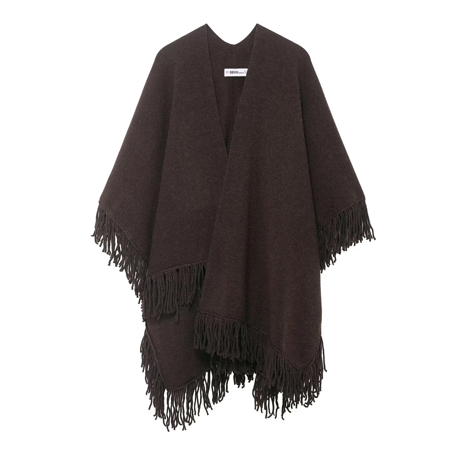 

Winter new women's clothing European and American style foreign trade fashion tassel decoration knitted cape jacket
