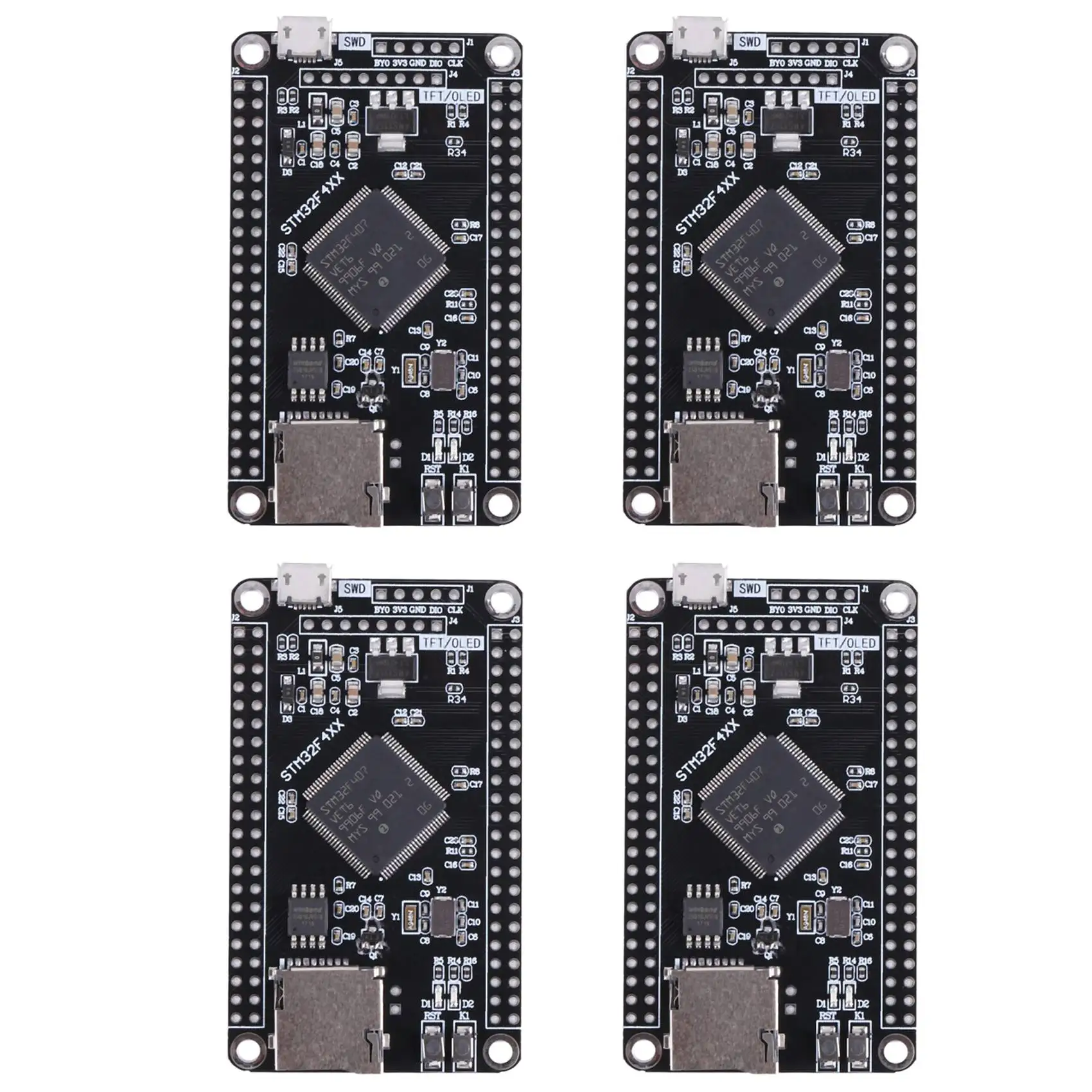 

4X STM32F407VET6 STM32 System Core Board STM32F407 Development Board F407 Single-Chip Learning Board-ABIU