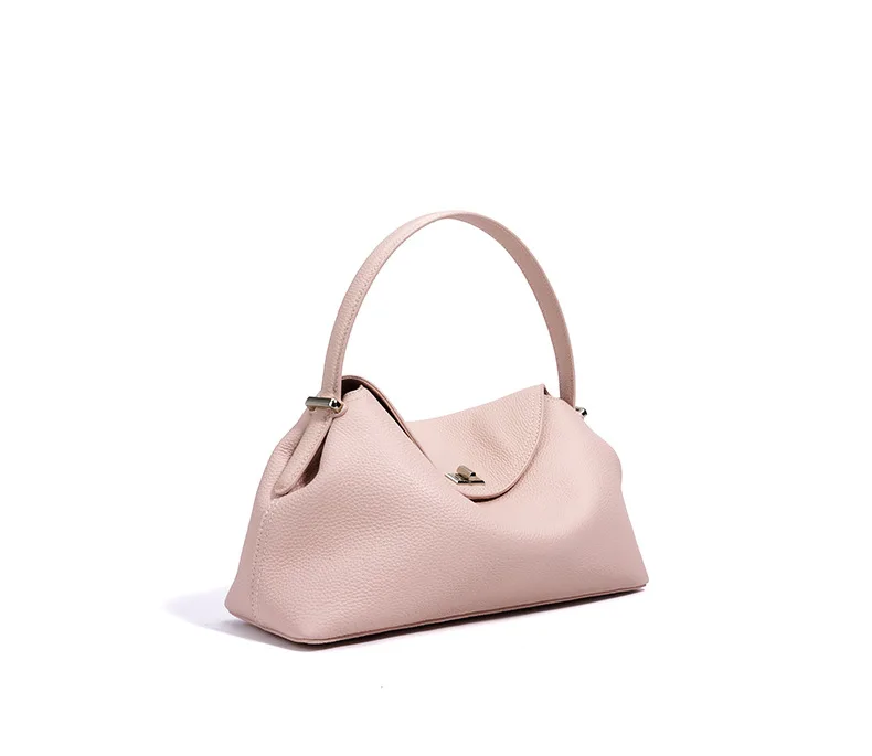 Shoulder Bag Handbag Simple, Stylish and Versatile Soft, Spacious Genuine Leather Bag Pillow fasteners
