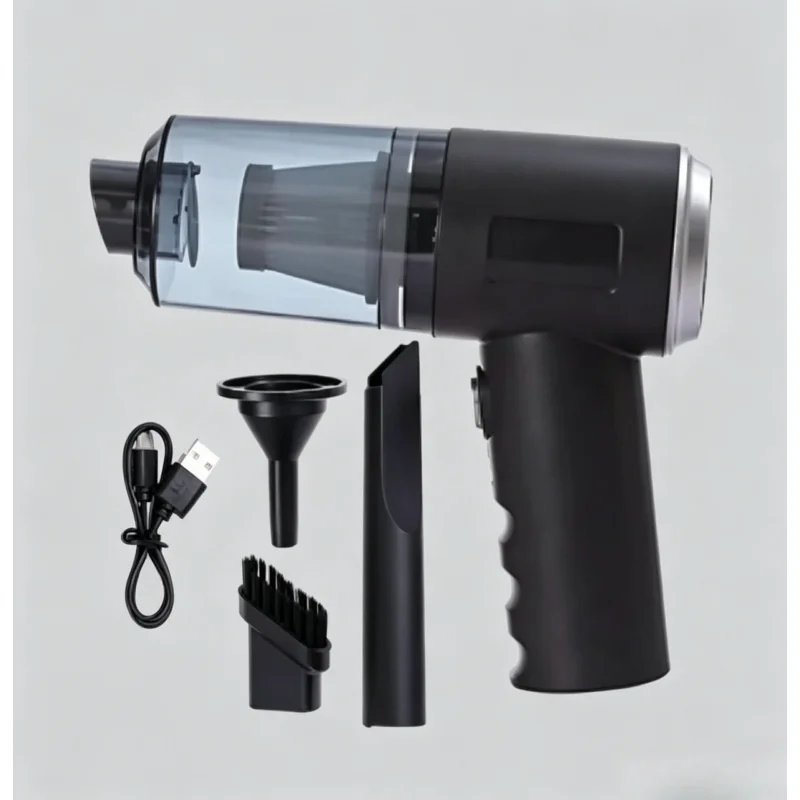 3 In 1 USB Charging Mini Vacuum Cleaner Portable Suction Blowing Dual Use for Car Home Office