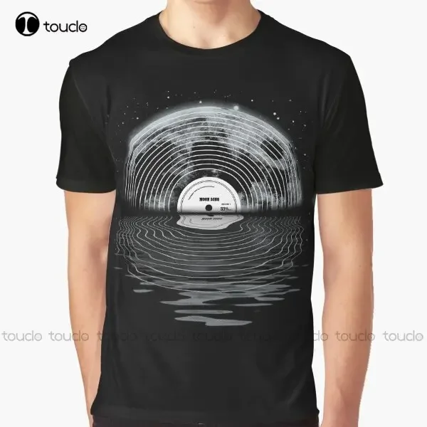 Moon Song Graphic Music Space T-Shirt Custom Aldult Teen Unisex Digital Printing Tee Shirts Custom Gift Xxs-5Xl Streetwear