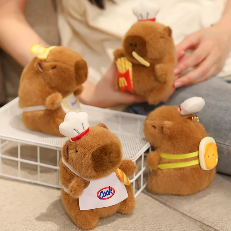 

Cartoon Capybara Plush Toy Pendant Cute Creative Animal Keychain Kawaii Capibara Stuffed Bag Decor Kids Xmas Gift