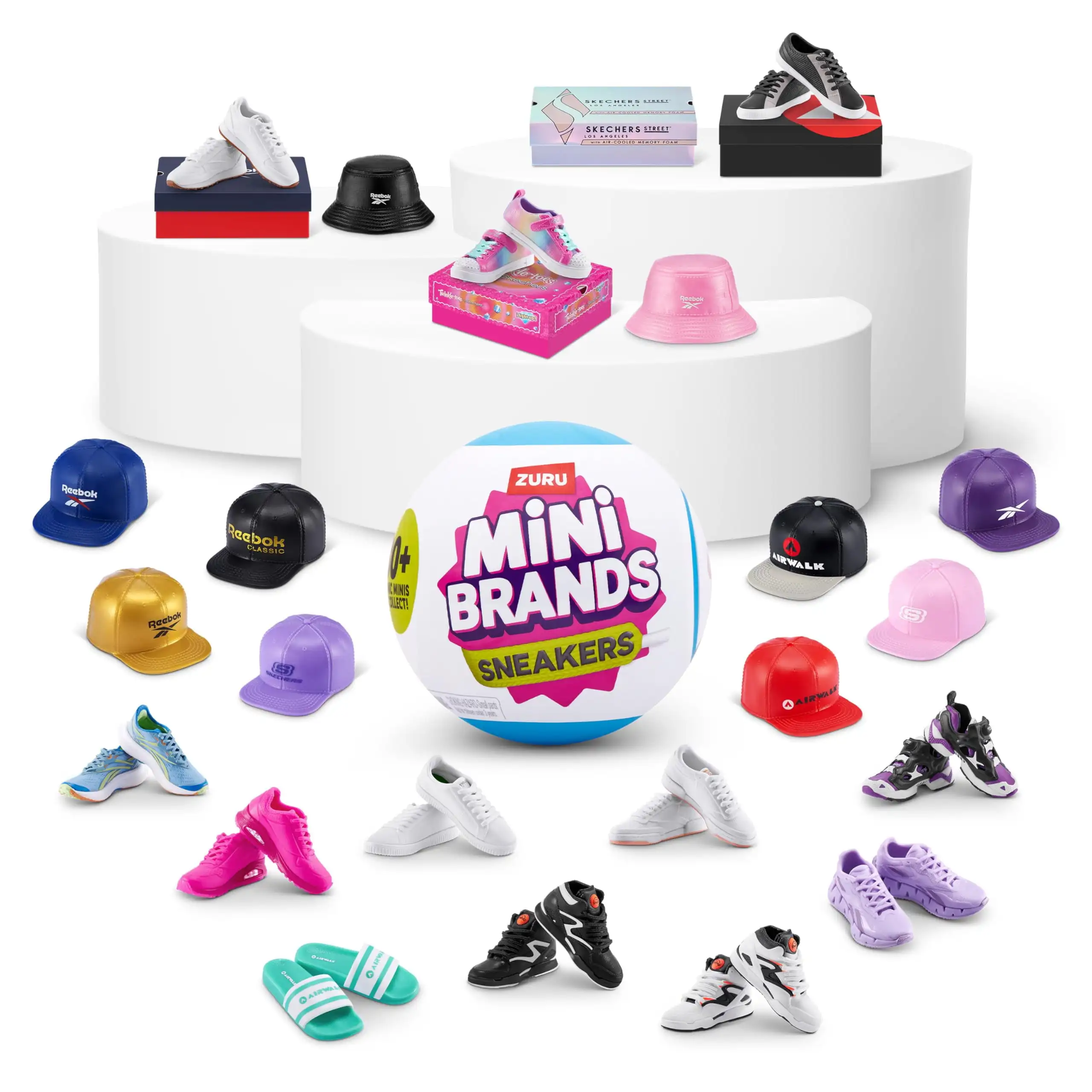 

ZURU Mini Brand Series Shoe Hat Ball Blind Box Capsule Surprise Toy, Suitable for Teenagers, Adults, and Collectors