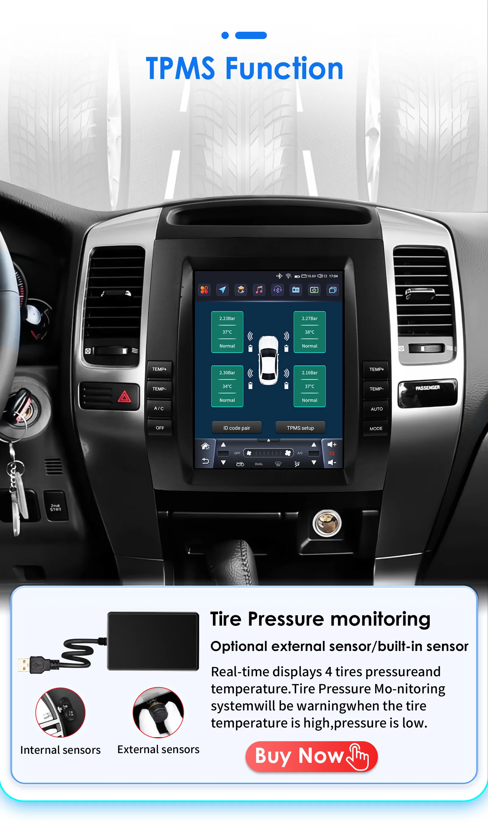 9,7" 2DIN Carplay Android Autoradio für Toyota Land Cruiser Prado 120 Lexus GX470 2002-2009 Multimedia 360° Kamera Intelligenter Bildschirm 7862 RDS DSP 4G Wifi BT Haupteinheit – Detail 23
