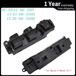 Window Control Switch for Mazda CX 7 2009-2014 Mazda 5 2007-2011 Door Glass Lifter Button CC43-66-350A CC38-66-350B EH44-66-350
