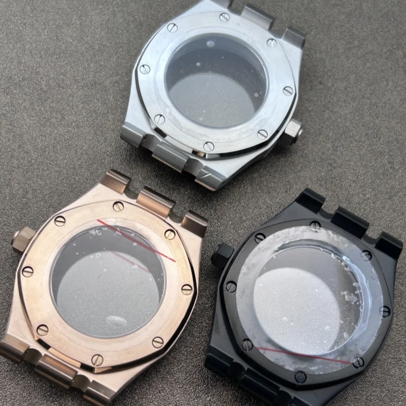 Accessories for NH35, Oak steel case, sapphire glass, suitable for NH35/NH36 movements