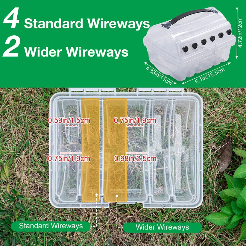 Goture Caja para sedal transparente con desagüe - imagen 2