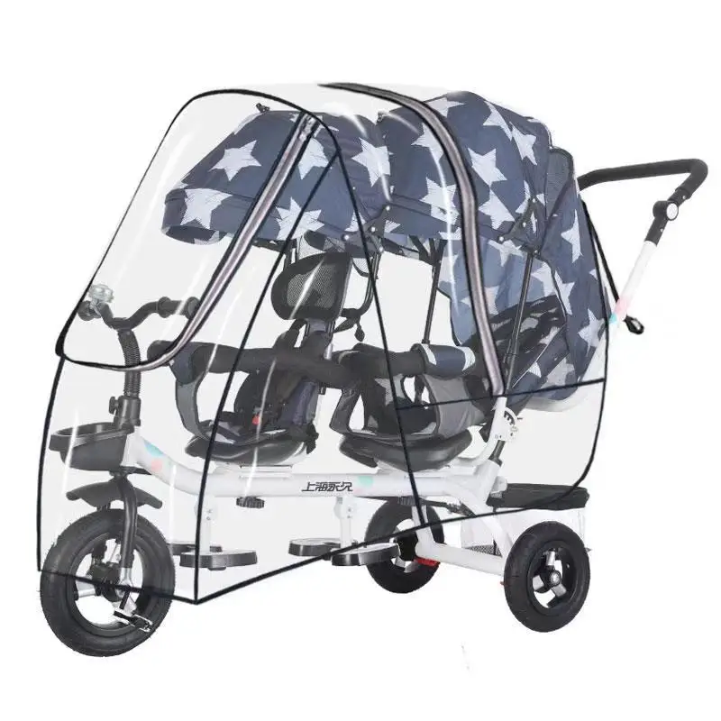 Windproof Rain Cover Double Stroller Rain Cover Rain Cover Twin Baby Stroller Rain Cover Stroller Rain Cover Rain Cover Stroller