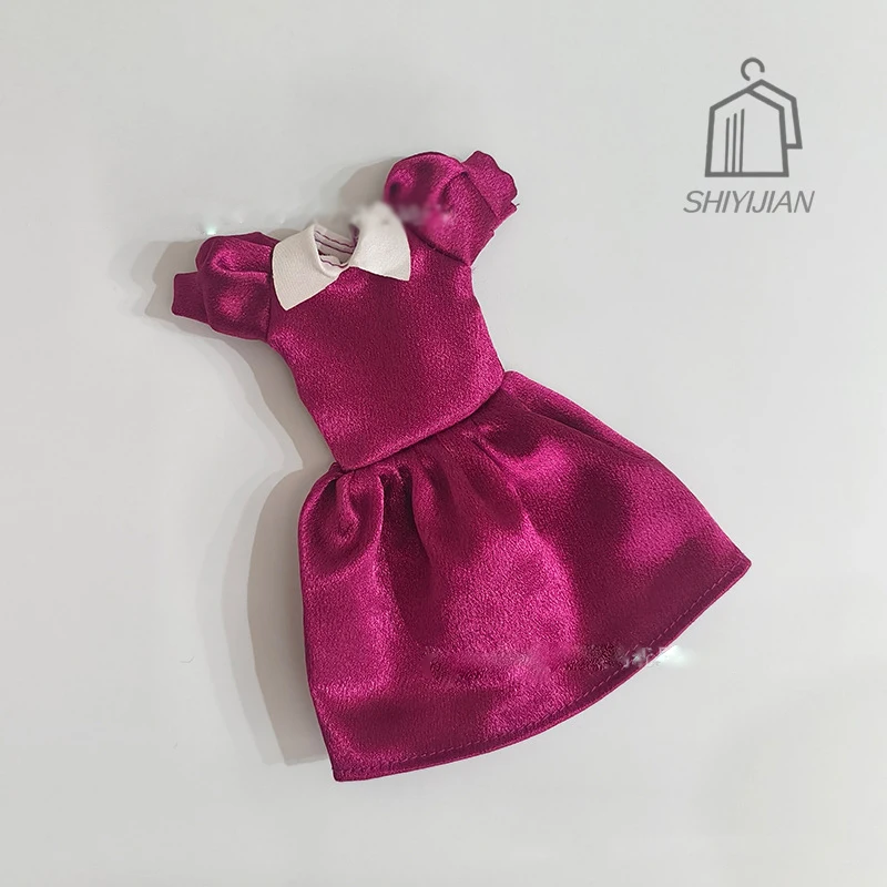 

Fashion Elegant 1/6 Babi Doll Clothes Trendy Classic Red Black Dresses 30cm Supermodel Doll Dress Girl Princess Dress-Up Clothes