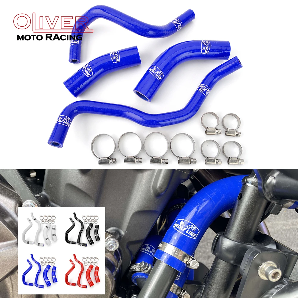 Per Tenere 700 Moto Silicone Radiatore Del Liquido di Raffreddamento Tubo Kit per Yamaha Tenere 700 2019-2024 Tenere700 2020 2021 2022 2023
