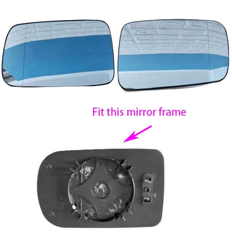 

For BMW 7 E38 740I 740IL 750IL 750ILP 1994-2001 E39 520d 520i 51168165110 51168165112 Left Right Heated Wing Rear Mirror Glass