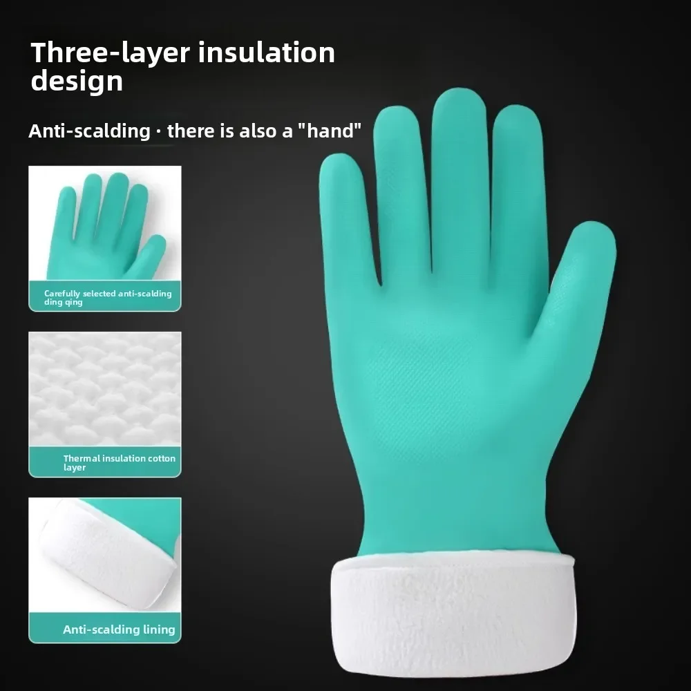 

Insulated Anti-Scalding High Temperature Resistant Waterproof Oil-proof Gloves for Kitchen & Household Chores