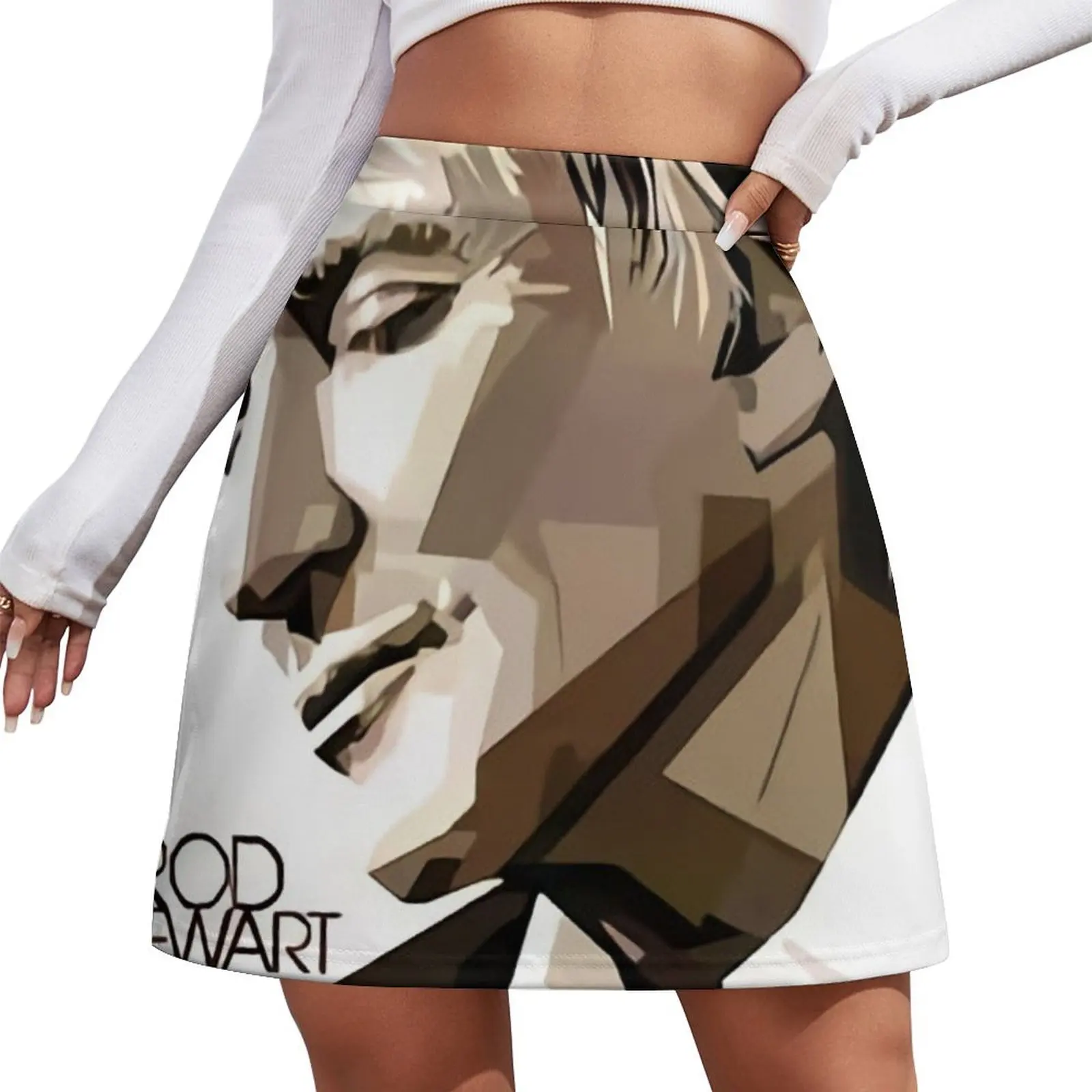 

Sir Rod Black White Poster Mini Skirt kawaii clothes luxury women skirts Mini Skirt