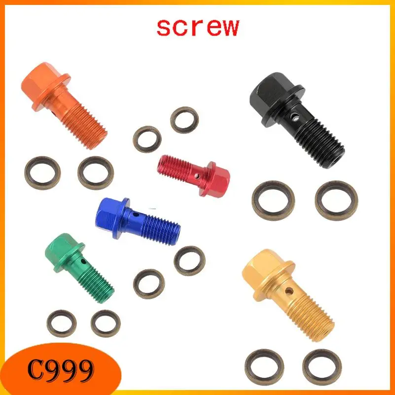 Stainless Steel M10 Brake Caliper Banjo Bolt Oil Drain Screw For Yamaha Kawasaki Suzuki Aprilia Brake Hose Screw